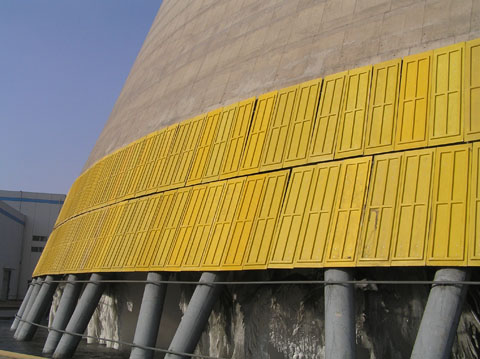 玻璃鋼冷卻塔擋風板-內(nèi)蒙古霍煤鴻駿電力有限公司