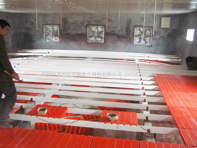 豬保育欄產(chǎn)床用玻璃鋼漏糞板支撐梁